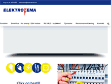 Tablet Screenshot of elektrotema.no